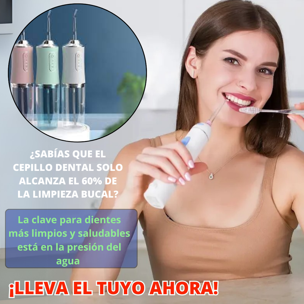 Irrigador dental eléctrico portatil