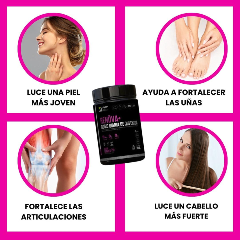 RENOVA +(Colágeno Doblemente hidrolizado) Antes Naara 🎁Al comprar automáticamente tienes un regalo