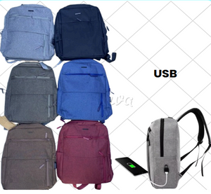 MOCHILA GRUESA CON ENTRADA USB