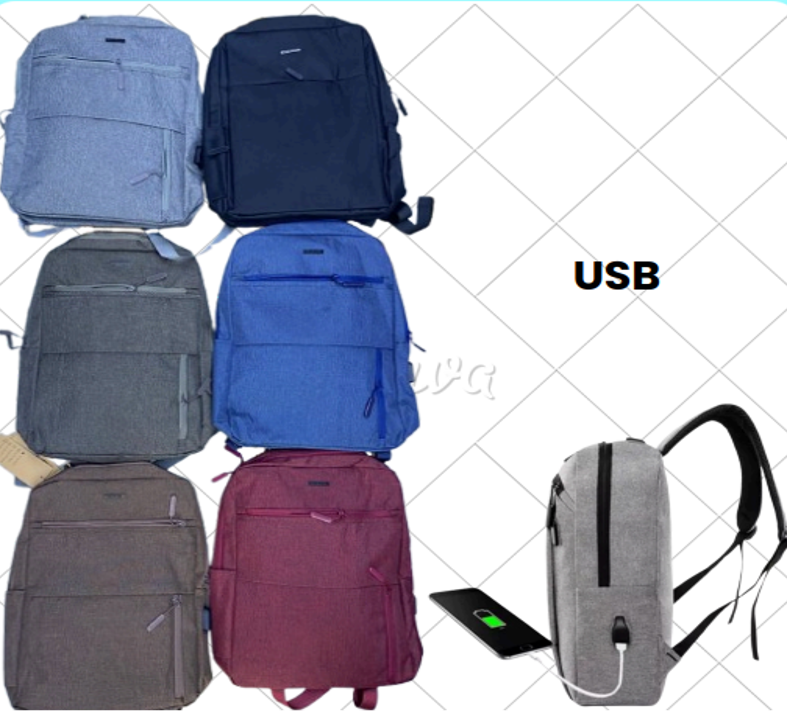 MOCHILA GRUESA CON ENTRADA USB